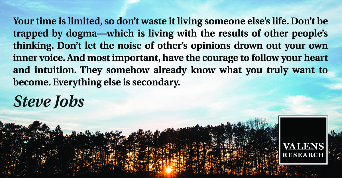 Your Time Is Limited So Don T Waste It Living Someone Else S Life Valens Research Your Time Is Limited So Don T Waste It Living Someone Else S Life Valens Research